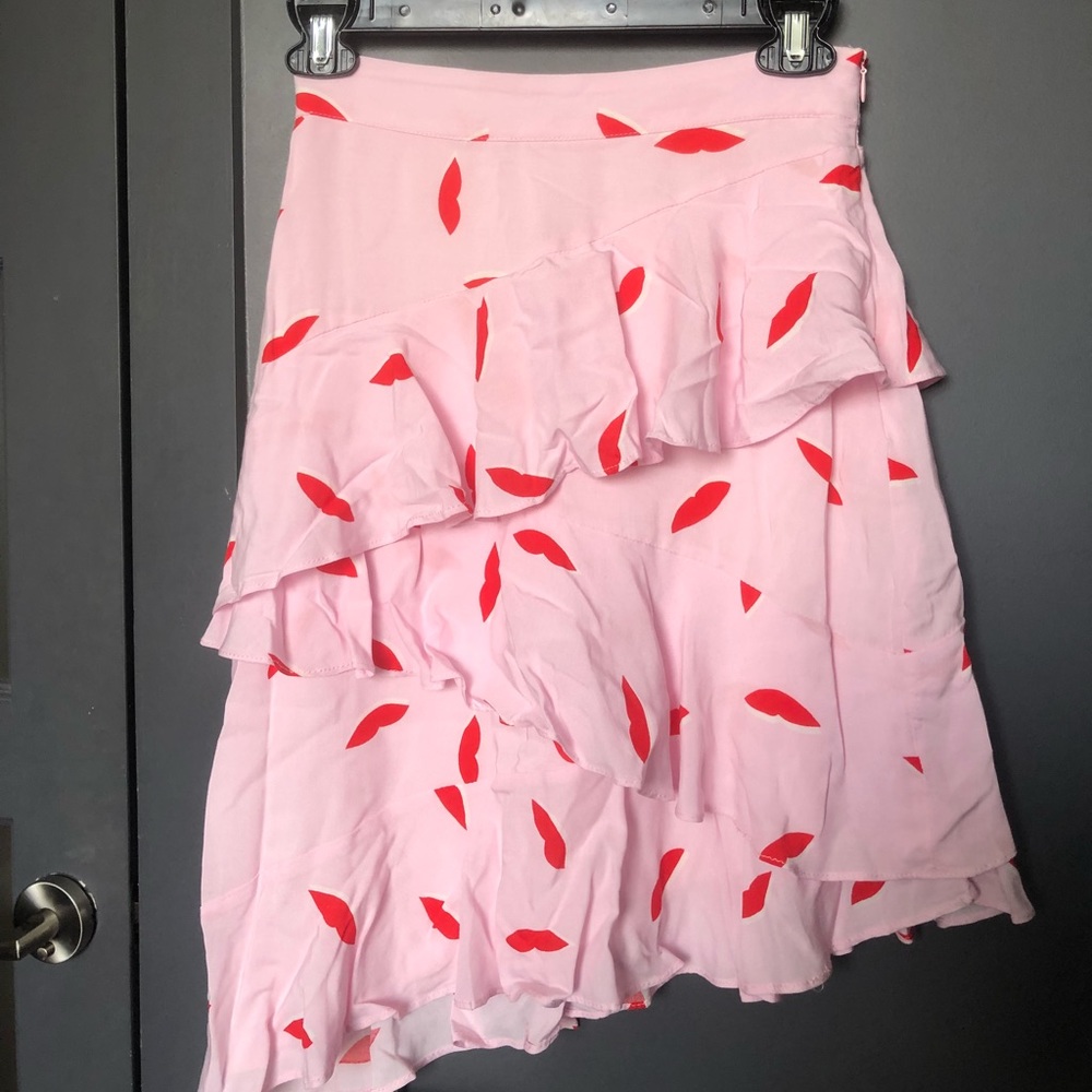 NWOT LPA Asymmetrical Ruffle Skirt - XS